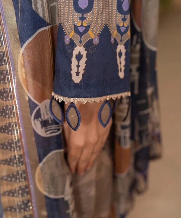 3PC Universal Digital Embroidered Lawn Suit – Unstitched (FG – 20) - Image 5